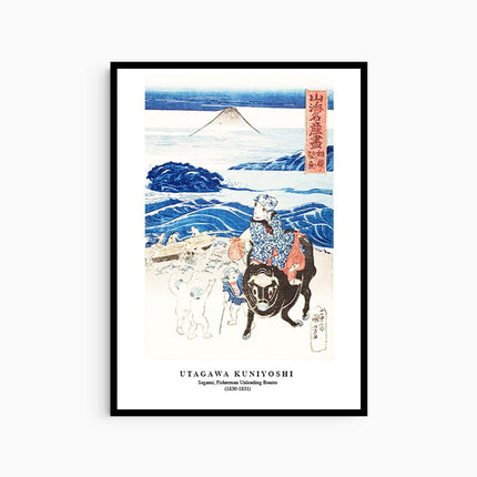 Utagawa Kuniyoshi - Sagami: Fisherman unloading Bonito Poster