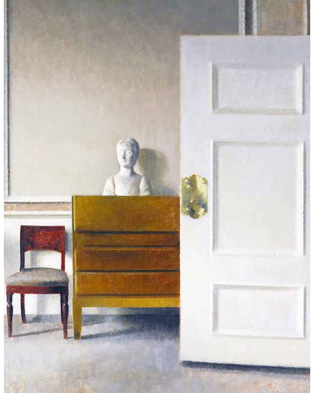 Vilhelm Hammershøi - Interior with a Bust