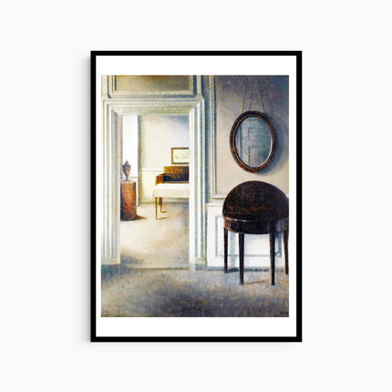 Vilhelm Hammershøi - Interior with a Mirror