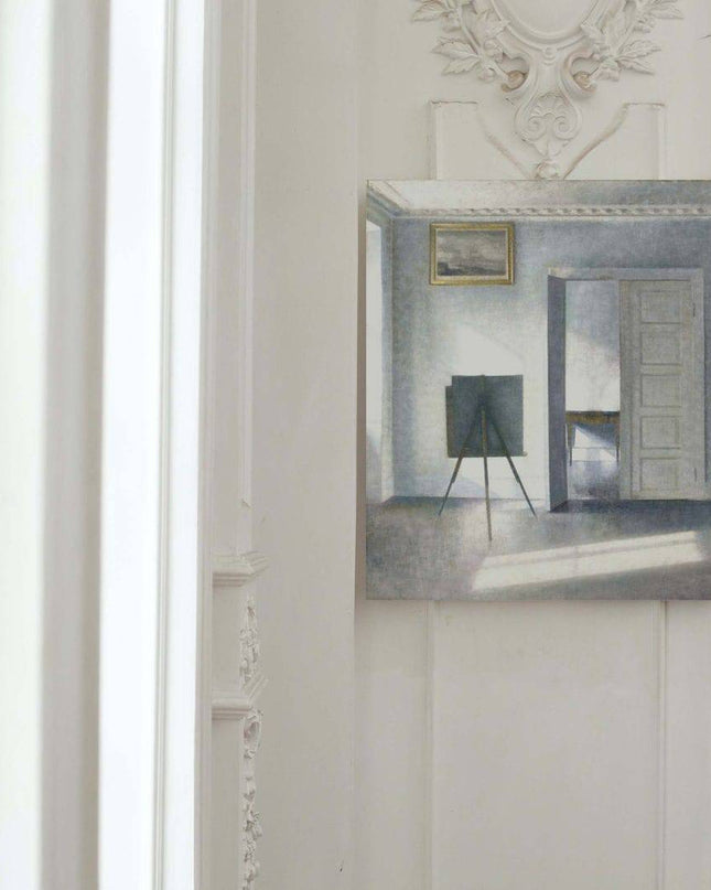 Vilhelm Hammershøi - Interior with an Easel