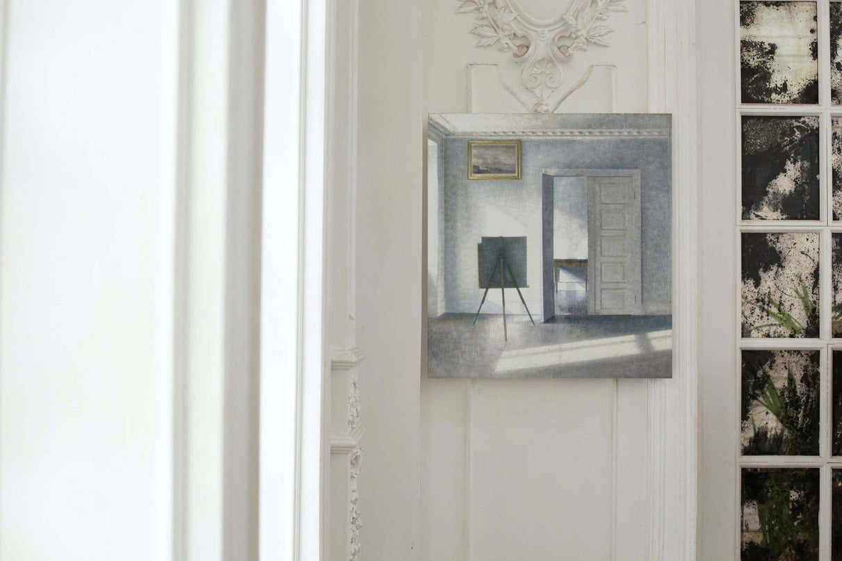 Vilhelm Hammershøi - Interior with an Easel