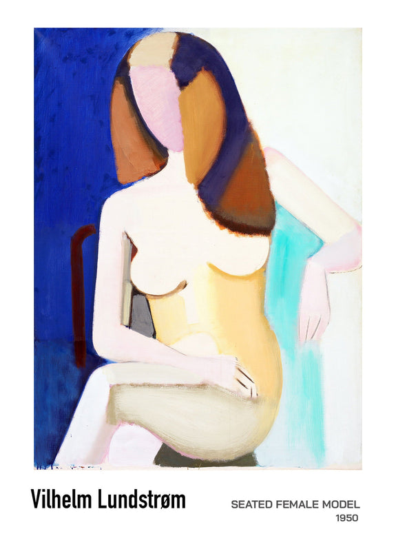 Vilhelm Lundstrøm - Seated Female Model Poster