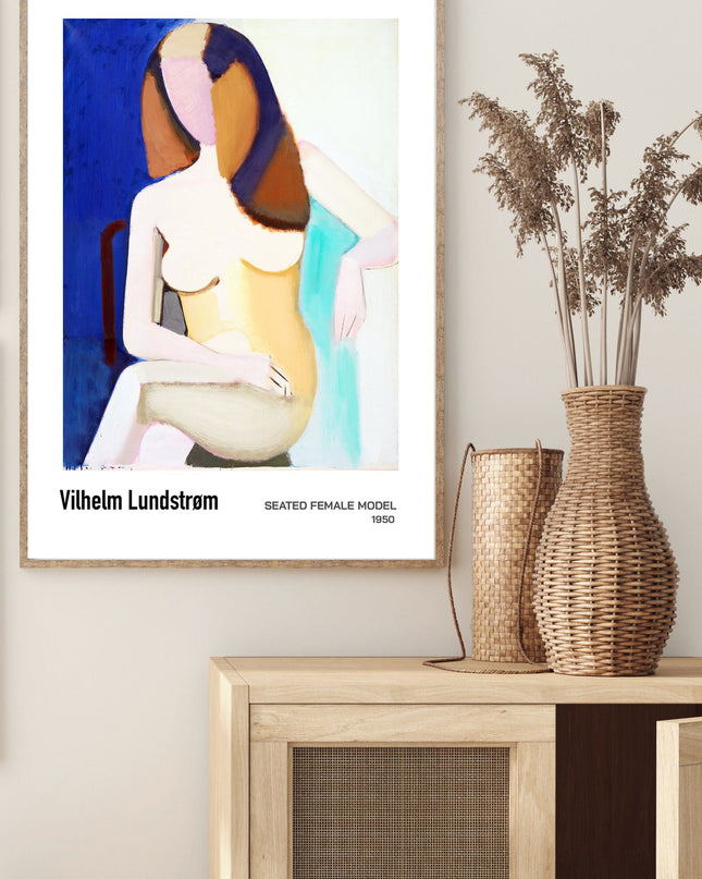 Vilhelm Lundstrøm - Seated Female Model Poster