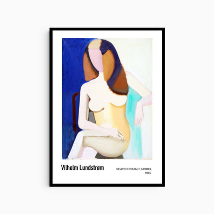 Vilhelm Lundstrøm - Seated Female Model Poster