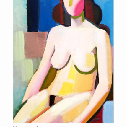 Vilhelm Lundstrom - Seated Female Nude Poster