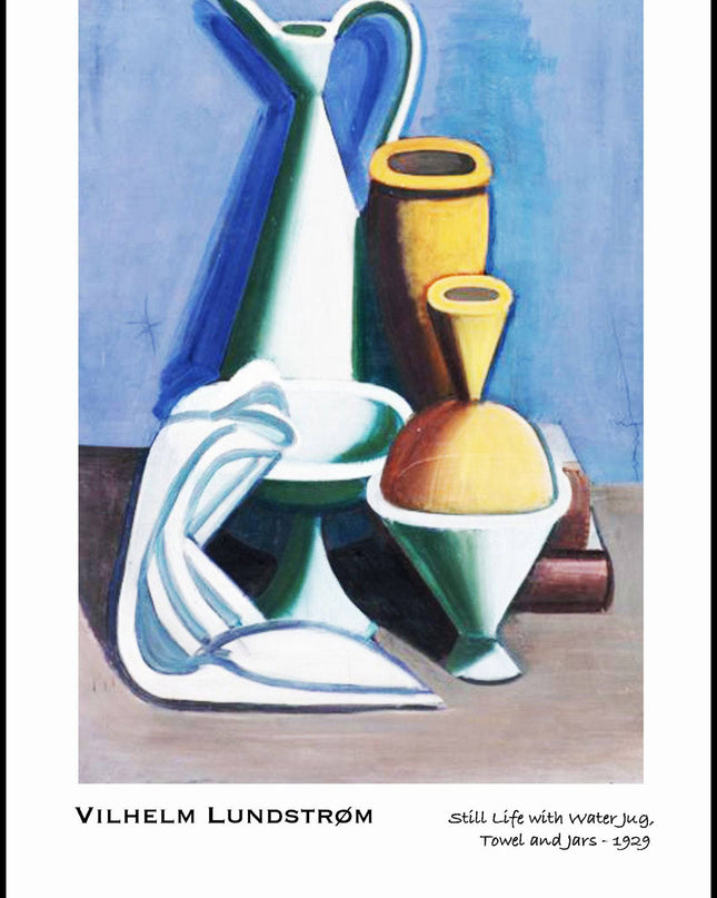 Vilhem Lundstrom - Still Life with Water Jug Poster