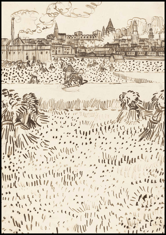 Vincent Van Gogh - Arles 'View from the Wheat Fields'