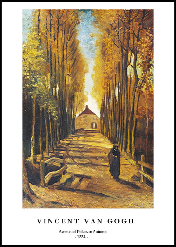 Vincent Van Gogh - Avenue of Polars in Autumn Poster