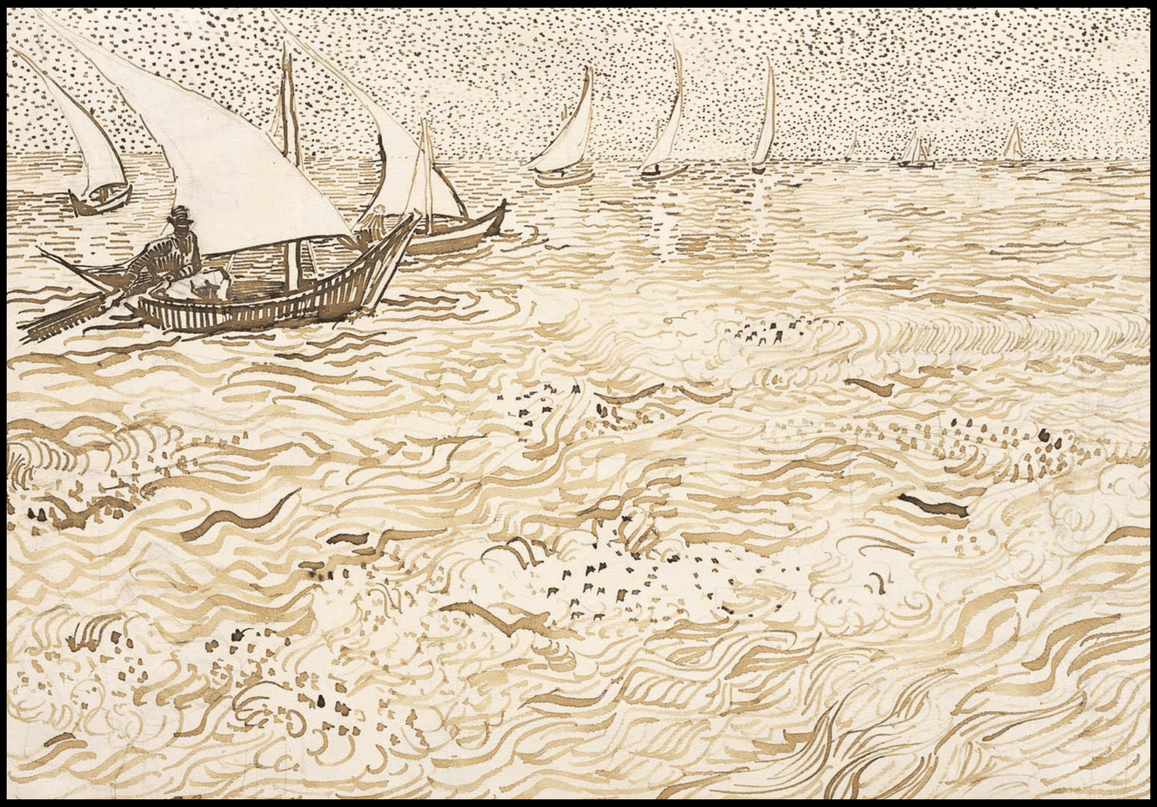 Vincent Van Gogh - Boats at Saintes-Maries