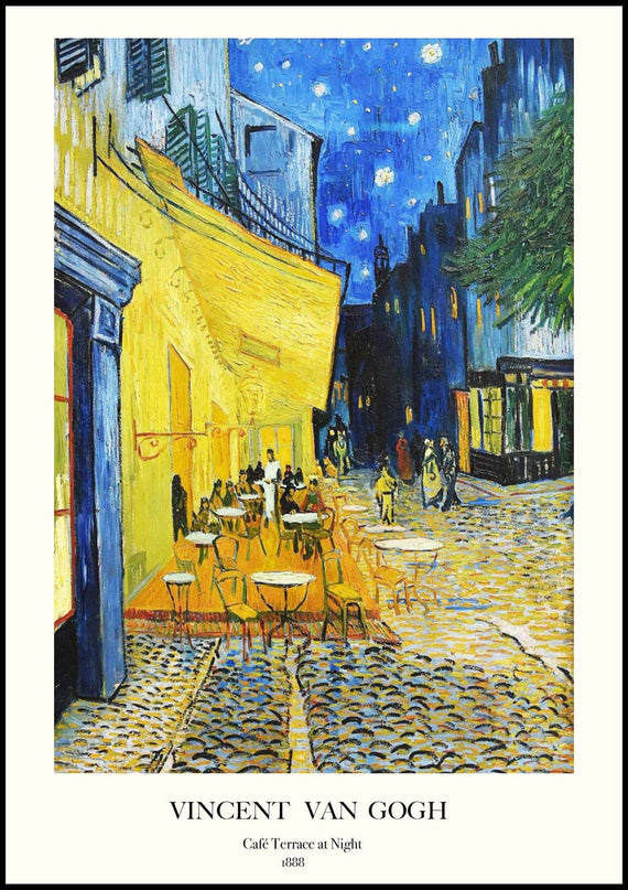 Vincent Van Gogh - Café Terrace at Night Poster