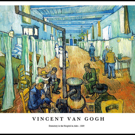 Vincent Van Gogh - Dormitory in the Hospital in Arles Poster