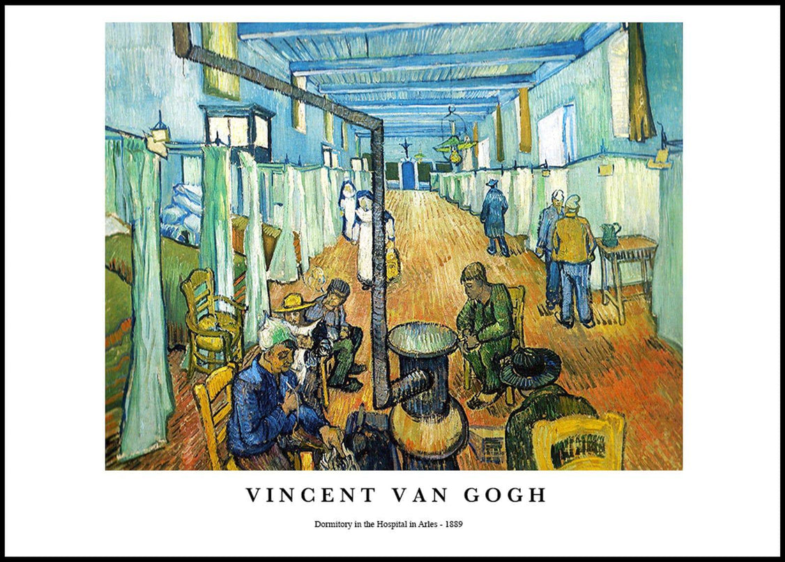 Vincent Van Gogh - Dormitory in the Hospital in Arles Poster