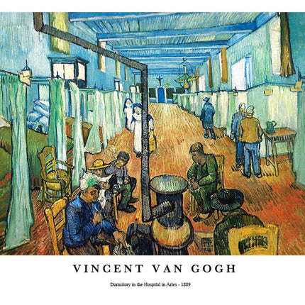 Vincent Van Gogh - Dormitory in the Hospital in Arles Poster