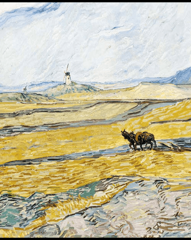 Vincent Van Gogh - Enclosed Field with Ploughman