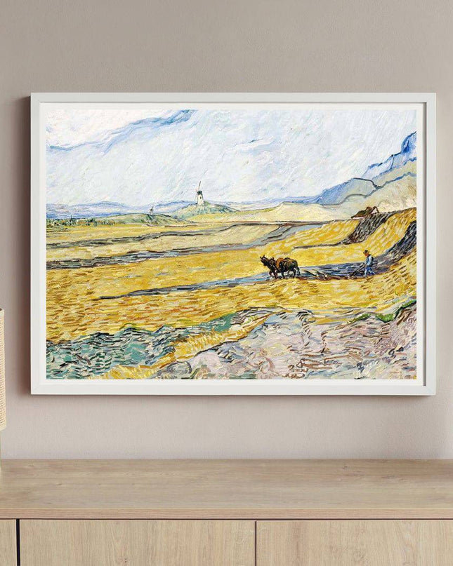 Vincent Van Gogh - Enclosed Field with Ploughman