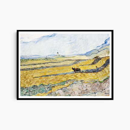 Vincent Van Gogh - Enclosed Field with Ploughman