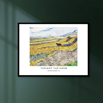 Vincent Van Gogh - Enclosed Field with Ploughman Poster