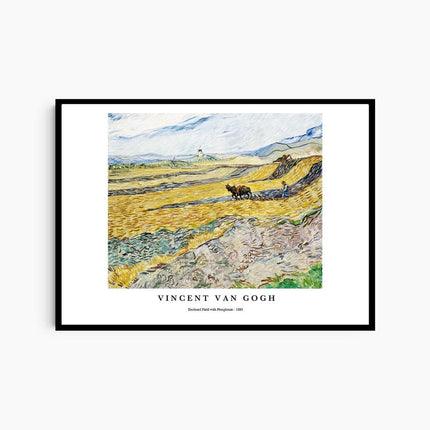 Vincent Van Gogh - Enclosed Field with Ploughman Poster