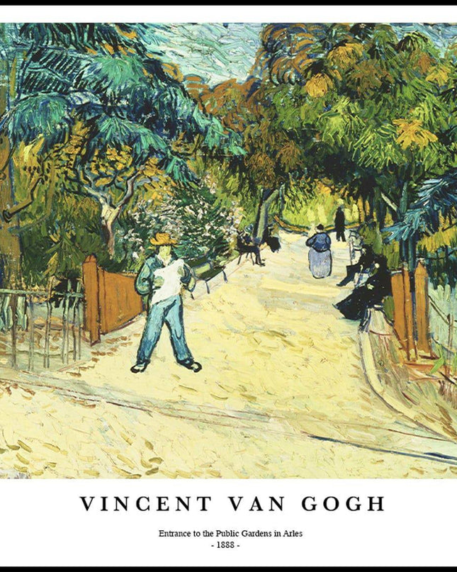 Vincent Van Gogh - Entrance to the Public Gardens in Arles Poster