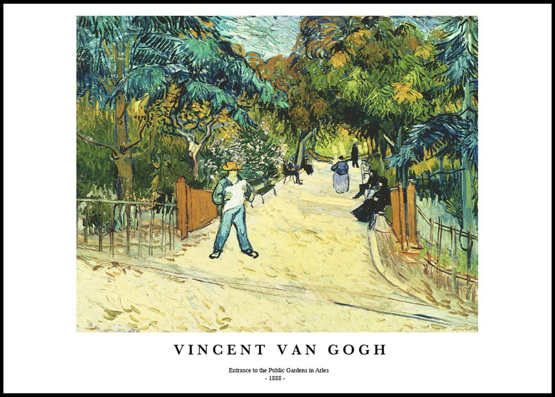 Vincent Van Gogh - Entrance to the Public Gardens in Arles Poster