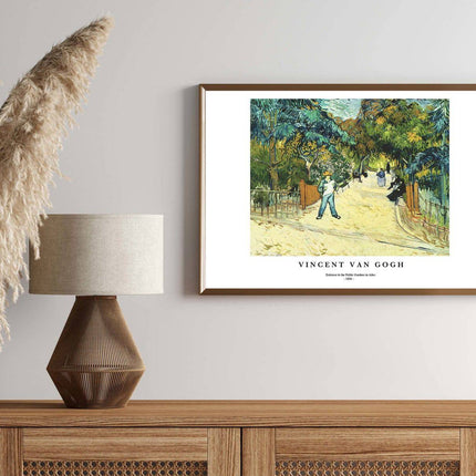 Vincent Van Gogh - Entrance to the Public Gardens in Arles Poster