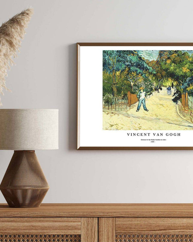 Vincent Van Gogh - Entrance to the Public Gardens in Arles Poster