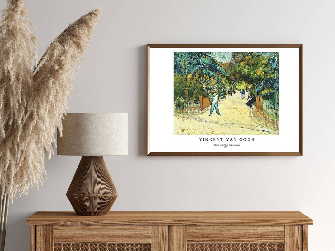 Vincent Van Gogh - Entrance to the Public Gardens in Arles Poster