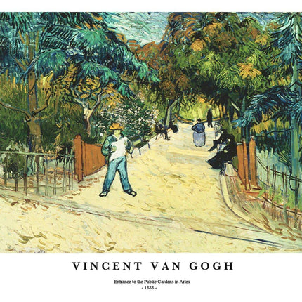 Vincent Van Gogh - Entrance to the Public Gardens in Arles Poster
