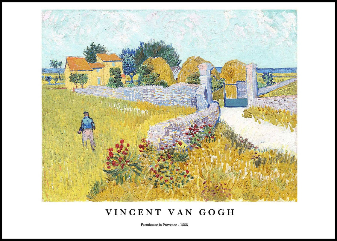 Vincent Van Gogh - Farmhouse in Provence Poster