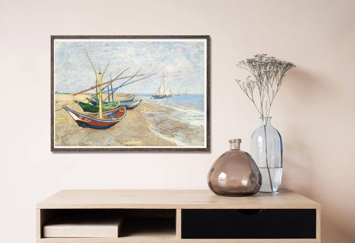 Vincent Van Gogh - Fishing Boats on the Beach at Saintes-Maries