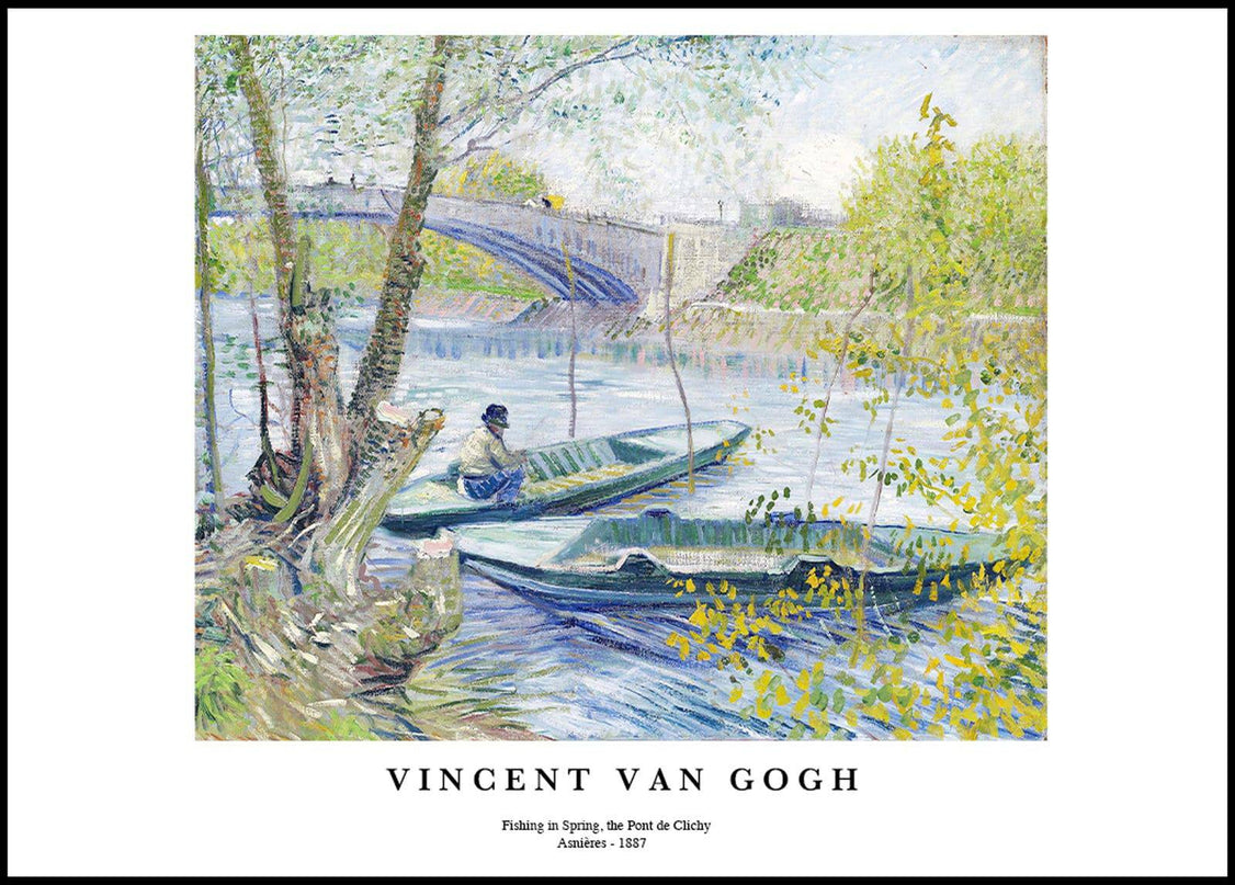 Vincent Van Gogh - Fishing in Spring Poster
