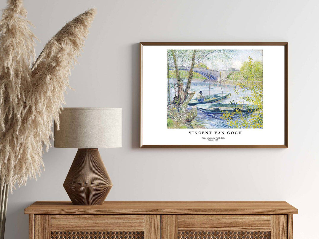 Vincent Van Gogh - Fishing in Spring Poster