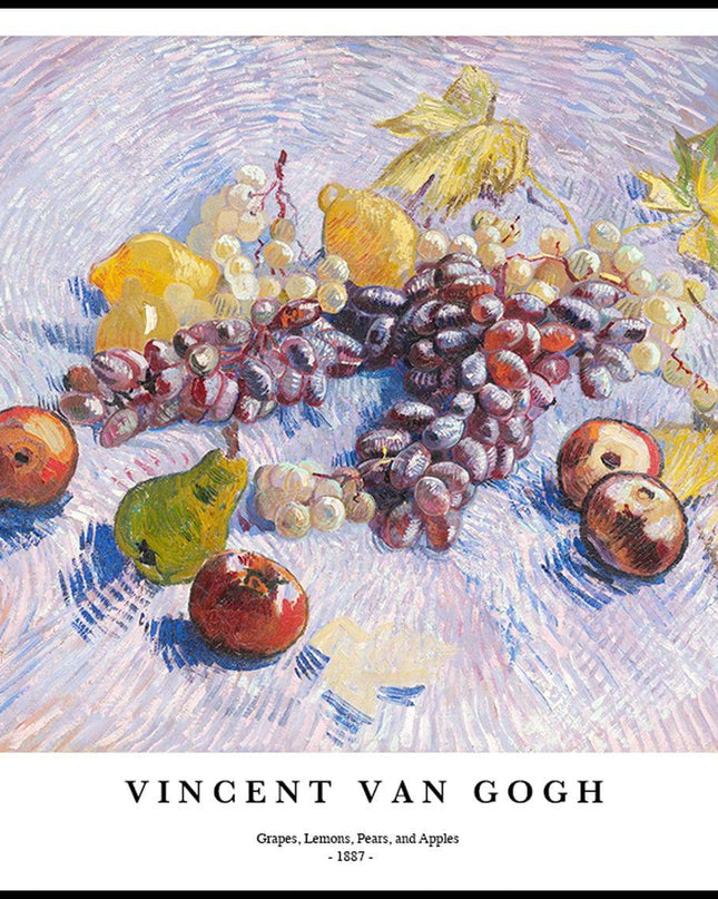 Vincent Van Gogh - Grapes, Lemons, Pears, and Apples Poster