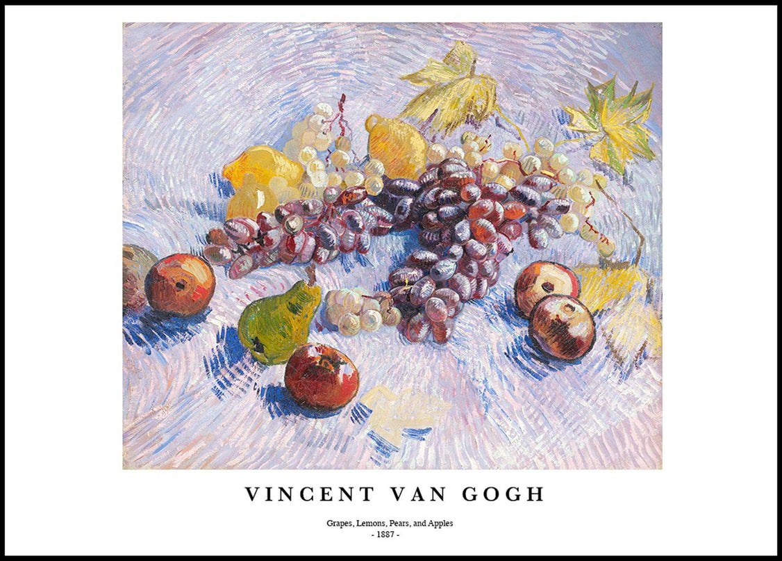 Vincent Van Gogh - Grapes, Lemons, Pears, and Apples Poster