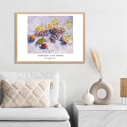 Vincent Van Gogh - Grapes, Lemons, Pears, and Apples Poster