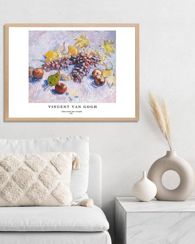 Vincent Van Gogh - Grapes, Lemons, Pears, and Apples Poster