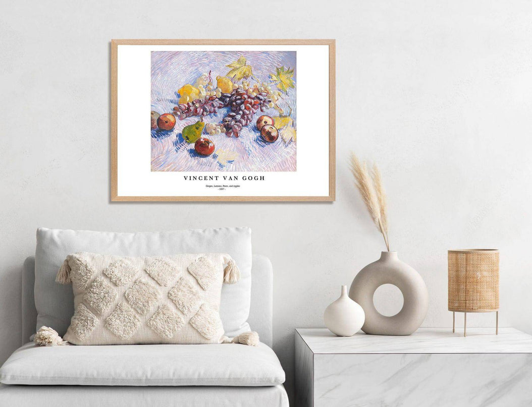 Vincent Van Gogh - Grapes, Lemons, Pears, and Apples Poster