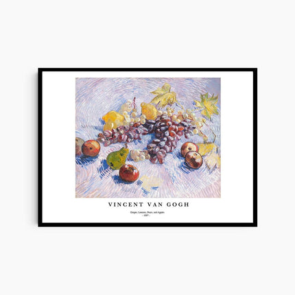Vincent Van Gogh - Grapes, Lemons, Pears, and Apples Poster