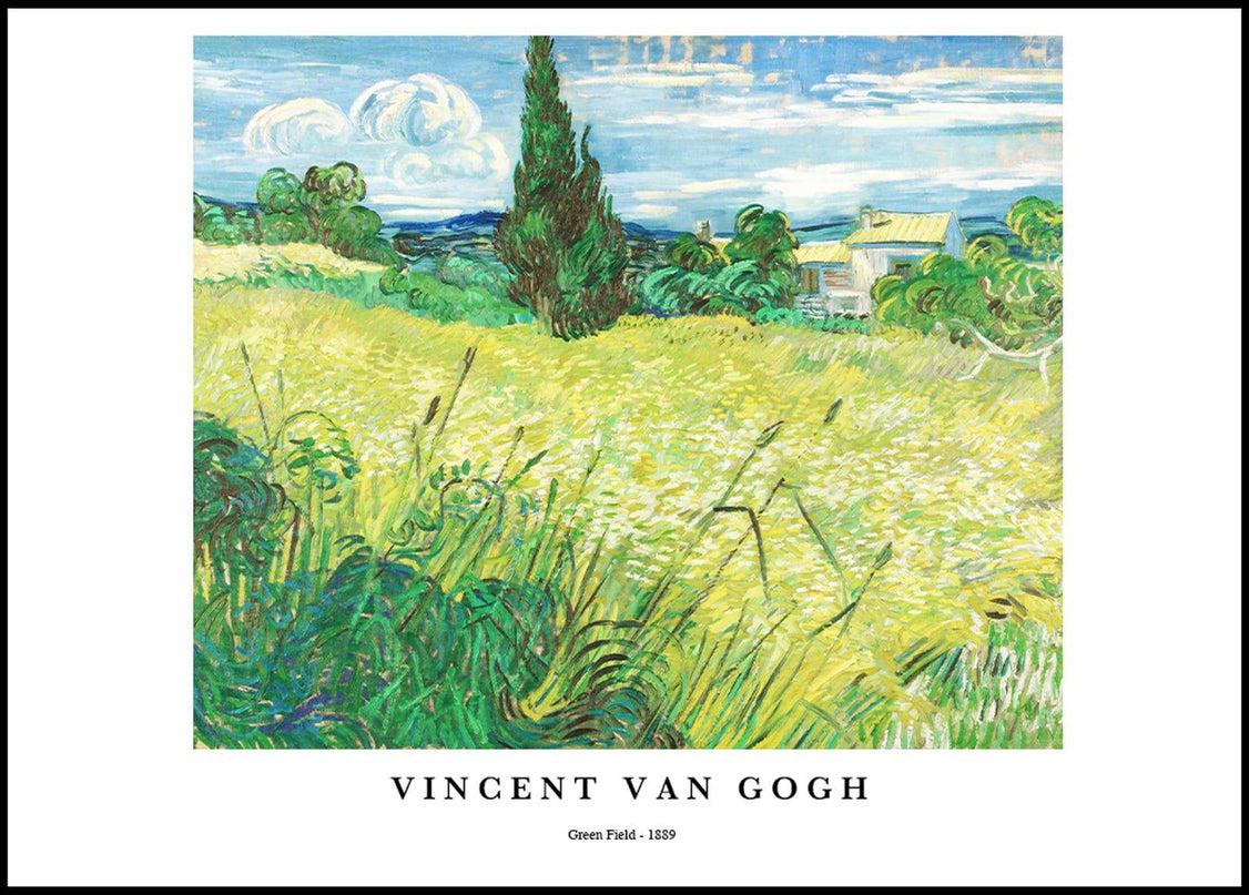 Vincent Van Gogh - Green Field Poster