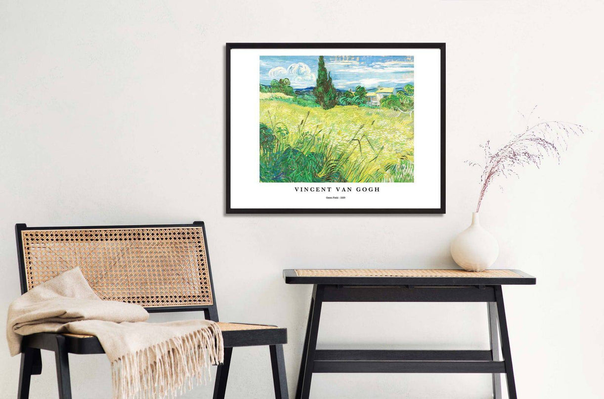 Vincent Van Gogh - Green Field Poster