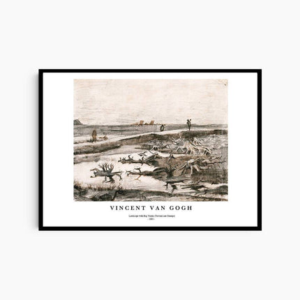 Vincent Van Gogh - Landscape with Bog Trunks Poster