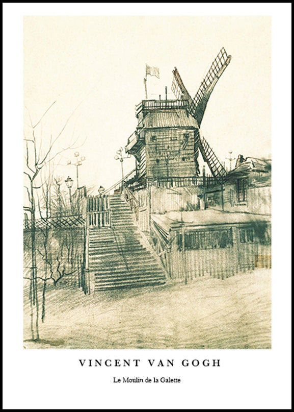 Vincent Van Gogh - Le Moulin de la Galette Poster