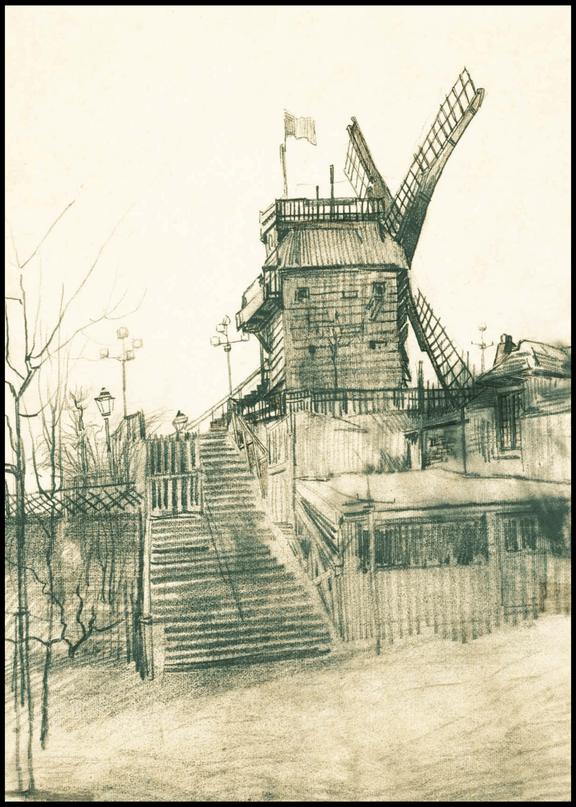 Vincent Van Gogh - Moulin de la Galette
