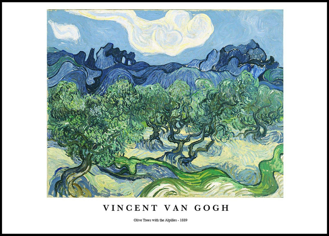Vincent Van Gogh - Olive Trees with the Alpilles Poster