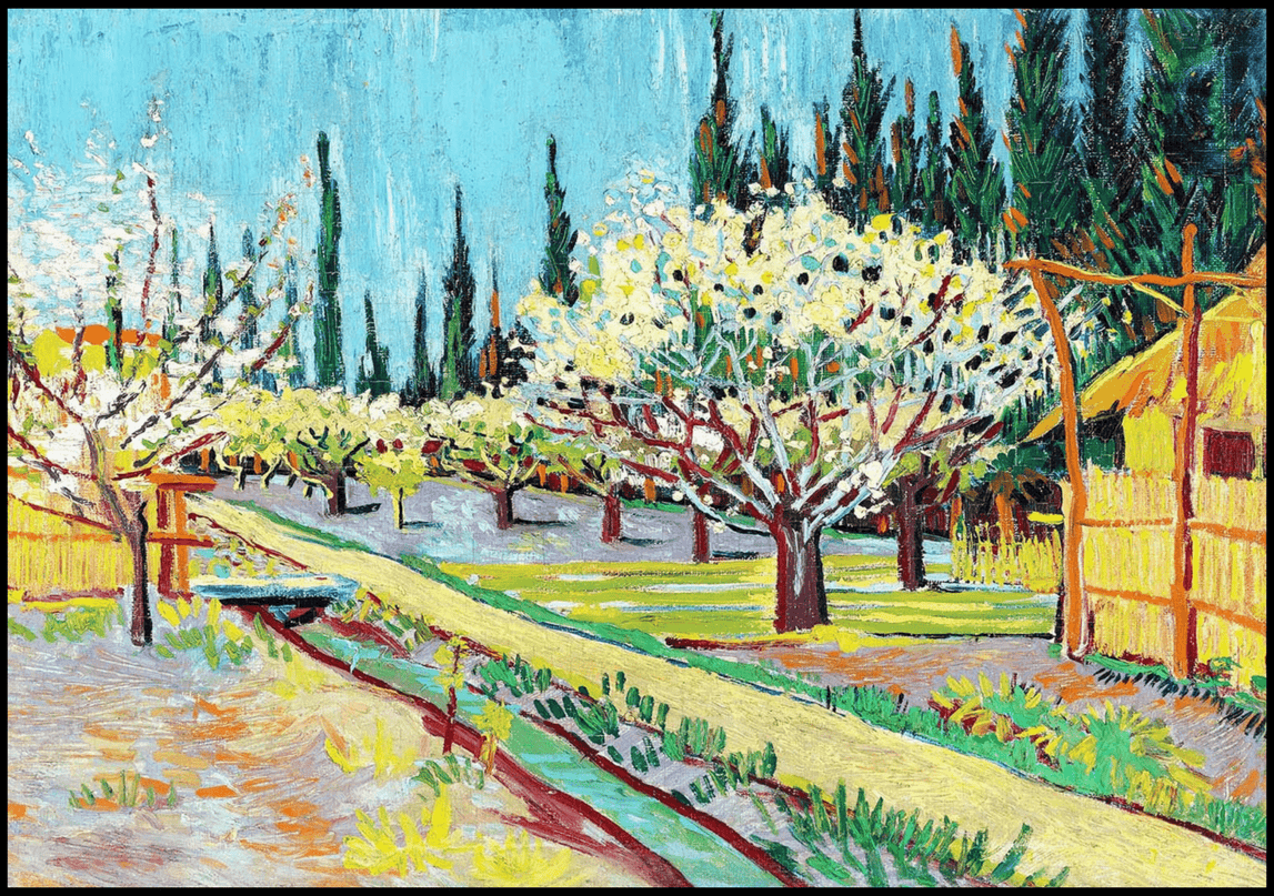 Vincent Van Gogh - Orchard Bordered by Cypresses