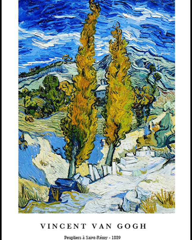 Vincent Van Gogh - Peupliers à Saint-Rémy Poster