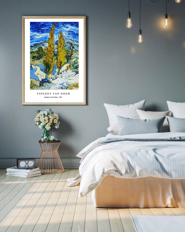 Vincent Van Gogh - Peupliers à Saint-Rémy Poster