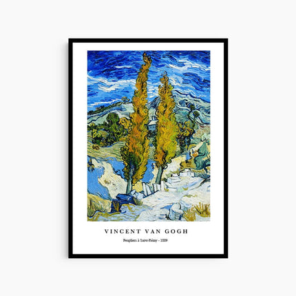 Vincent Van Gogh - Peupliers à Saint-Rémy Poster