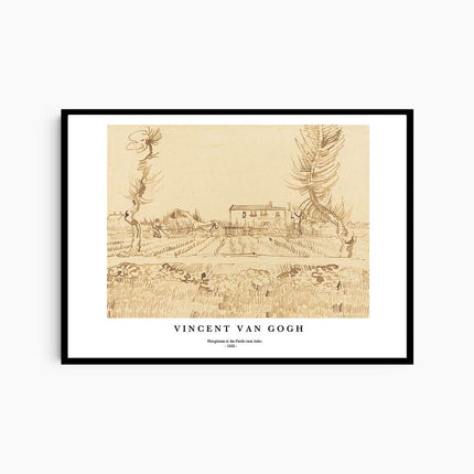 Vincent Van Gogh - Ploughman in the Fields near Arles Poster