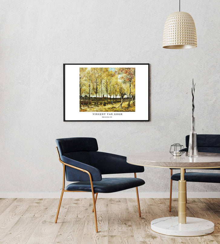 Vincent Van Gogh - Poplars near Nuenen Poster